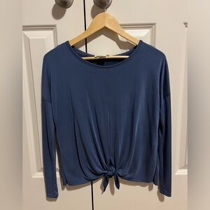 Lavender Field Navy Long Sleeve Top